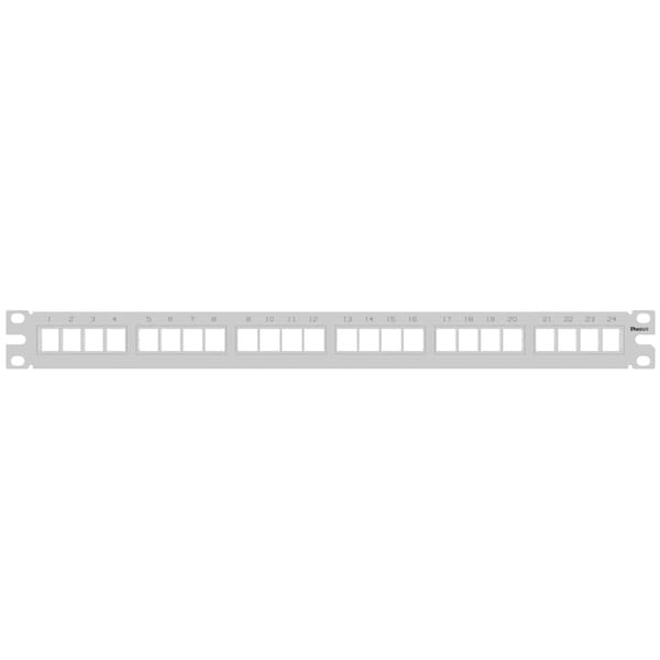 Modular Patch Panel, Flat, Flush Moun